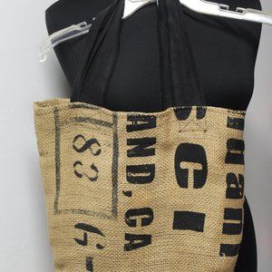 Burlap Tote Bag One Woman At a Time